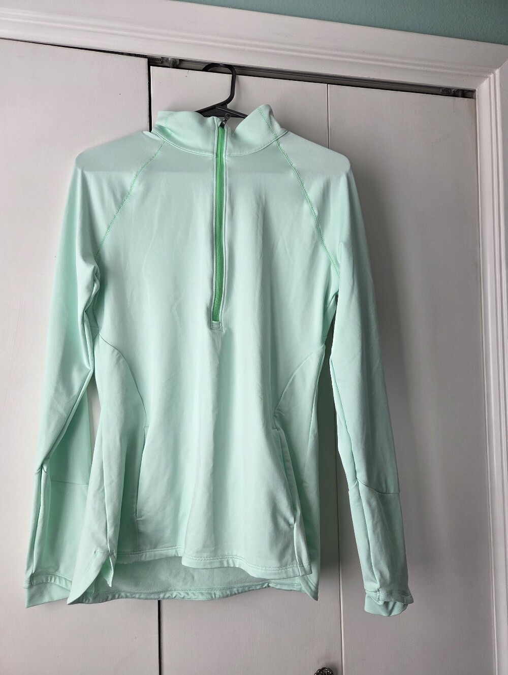Under Armour Mint Half-Zip Long-Sleeve Swim Coverup